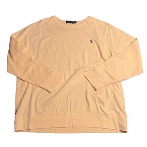 Polo Ralph Lauren Spa Terry Crewneck Sweatshirt Mens Size XXL Yellow Long Sleeve